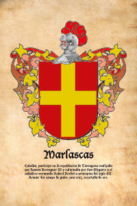 Escudo heráldico del apellido MARLASCAS