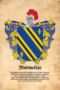 Escudo heráldico del apellido MARMOLEJO