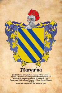Escudo heráldico del apellido MARQUINA