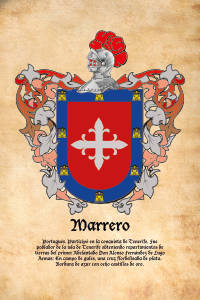Escudo heráldico del apellido MARRERO