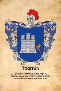 Escudo heráldico del apellido MARRON