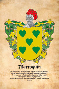 Escudo heráldico del apellido MARROQUIN