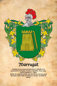 Escudo heráldico del apellido MARRUGAT