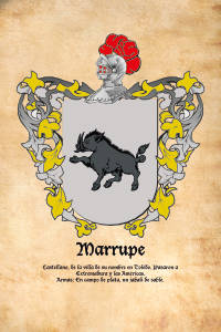 Escudo heráldico del apellido MARRUPE