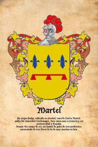 Escudo heráldico del apellido MARTEL