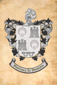 Escudo heráldico del apellido MARTÍNEZ DE MUNIAIN