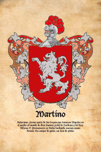 Escudo heráldico del apellido MARTINO