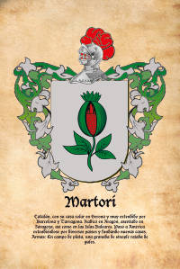 Escudo heráldico del apellido Martori