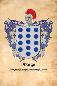 Escudo heráldico del apellido MARZO