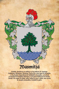 Escudo heráldico del apellido MASMITJA