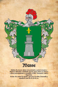 Escudo heráldico del apellido MASSE