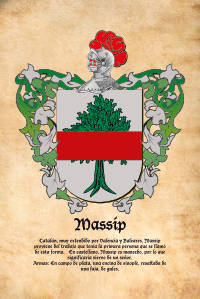 Escudo heráldico del apellido MASSIP
