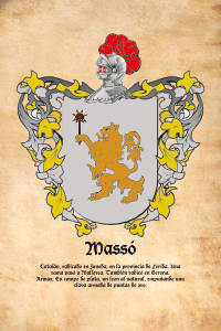 Escudo heráldico del apellido MASSO