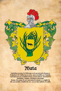 Escudo heráldico del apellido MATA