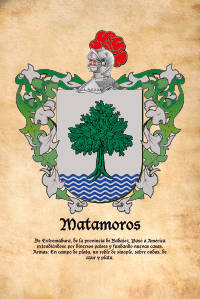 Escudo heráldico del apellido MATAMOROS