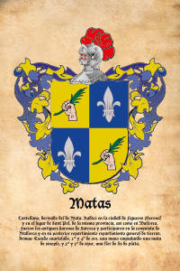 Escudo heráldico del apellido MATAS