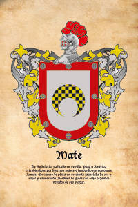 Escudo heráldico del apellido MATE