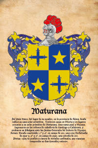 Escudo heráldico del apellido MATURANA