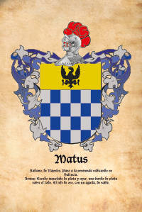 Escudo heráldico del apellido MATUS