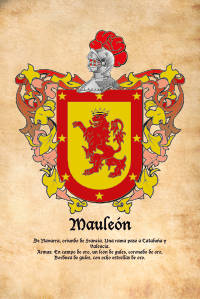 Escudo heráldico del apellido MAULEON