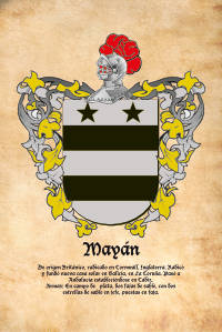 Escudo heráldico del apellido MAYÁN