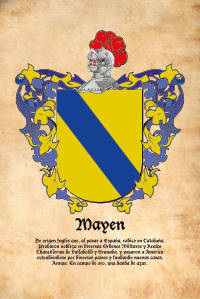 Escudo heráldico del apellido MAYEN