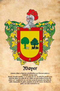 Escudo heráldico del apellido MAYER