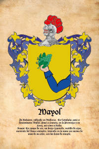 Escudo heráldico del apellido MAYOL