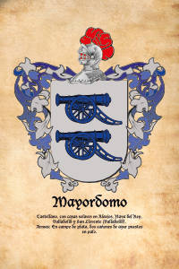 Escudo heráldico del apellido MAYORDOMO