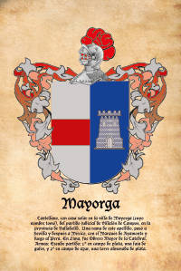 Escudo heráldico del apellido MAYORGA