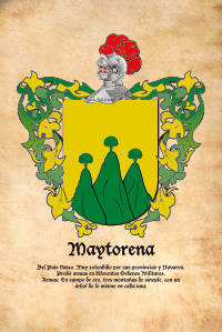 Escudo heráldico del apellido MAYTORENA