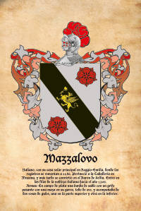 Escudo heráldico del apellido MAZZALOVO