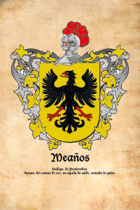 Escudo heráldico del apellido Meaños