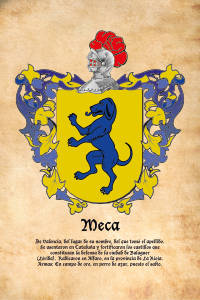 Escudo heráldico del apellido MECA