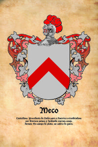 Escudo heráldico del apellido MECO