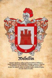 Escudo heráldico del apellido MEDELLIN