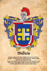 Escudo heráldico del apellido Medicis