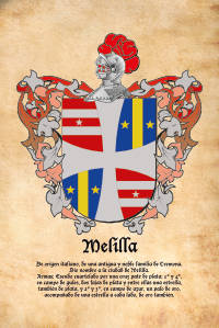 Escudo heráldico del apellido MELILLA