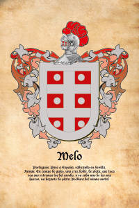 Escudo heráldico del apellido MELO
