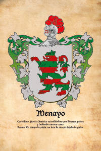 Escudo heráldico del apellido MENAYO