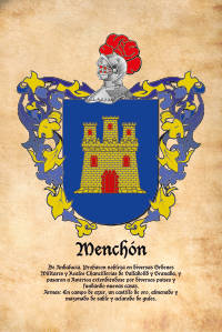 Escudo heráldico del apellido MENCHON