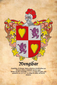 Escudo heráldico del apellido MENGIBAR