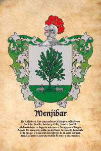 Escudo heráldico del apellido MENJIBAR
