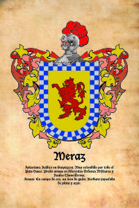 Escudo heráldico del apellido MERAZ