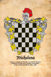 Escudo heráldico del apellido MICHELENA