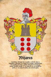 Escudo heráldico del apellido MIJARES
