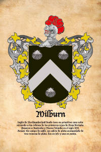 Escudo heráldico del apellido MILBURN