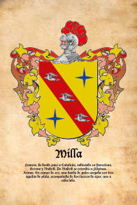 Escudo heráldico del apellido MILLA