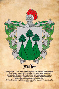 Escudo heráldico del apellido MILLER