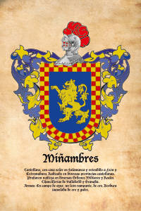 Escudo heráldico del apellido MIÑAMBRES